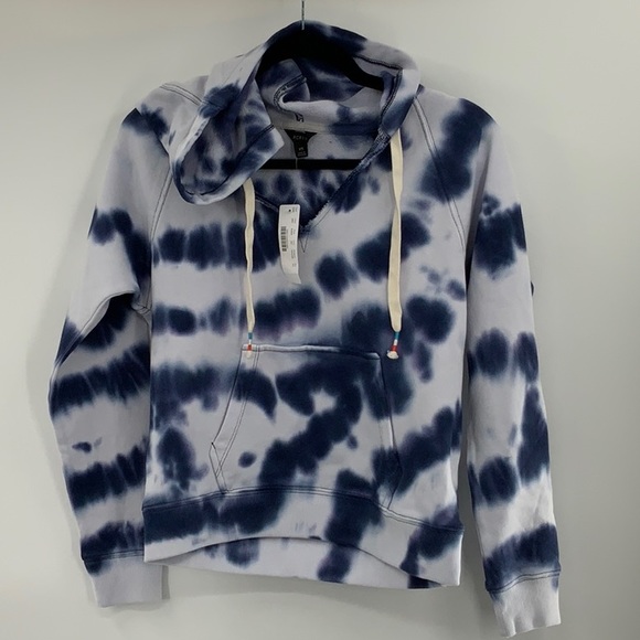 J.Crew TIE-DYED HOODIE IN ORIGINAL COTTON TERRY XS - Picture 3 of 4